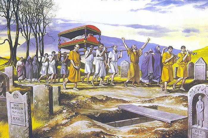 Похороны в Древнем Риме: запрет на плачь и повторную церемонию