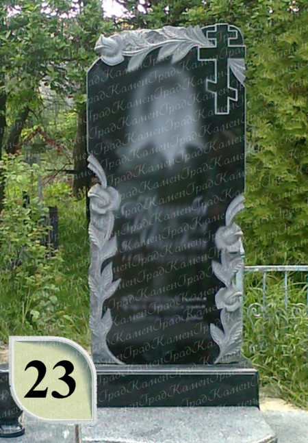 Памятник №ц23 "Крест в розах"